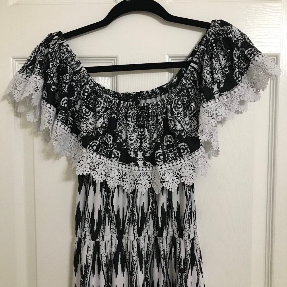 Off the shoulder maxi dress